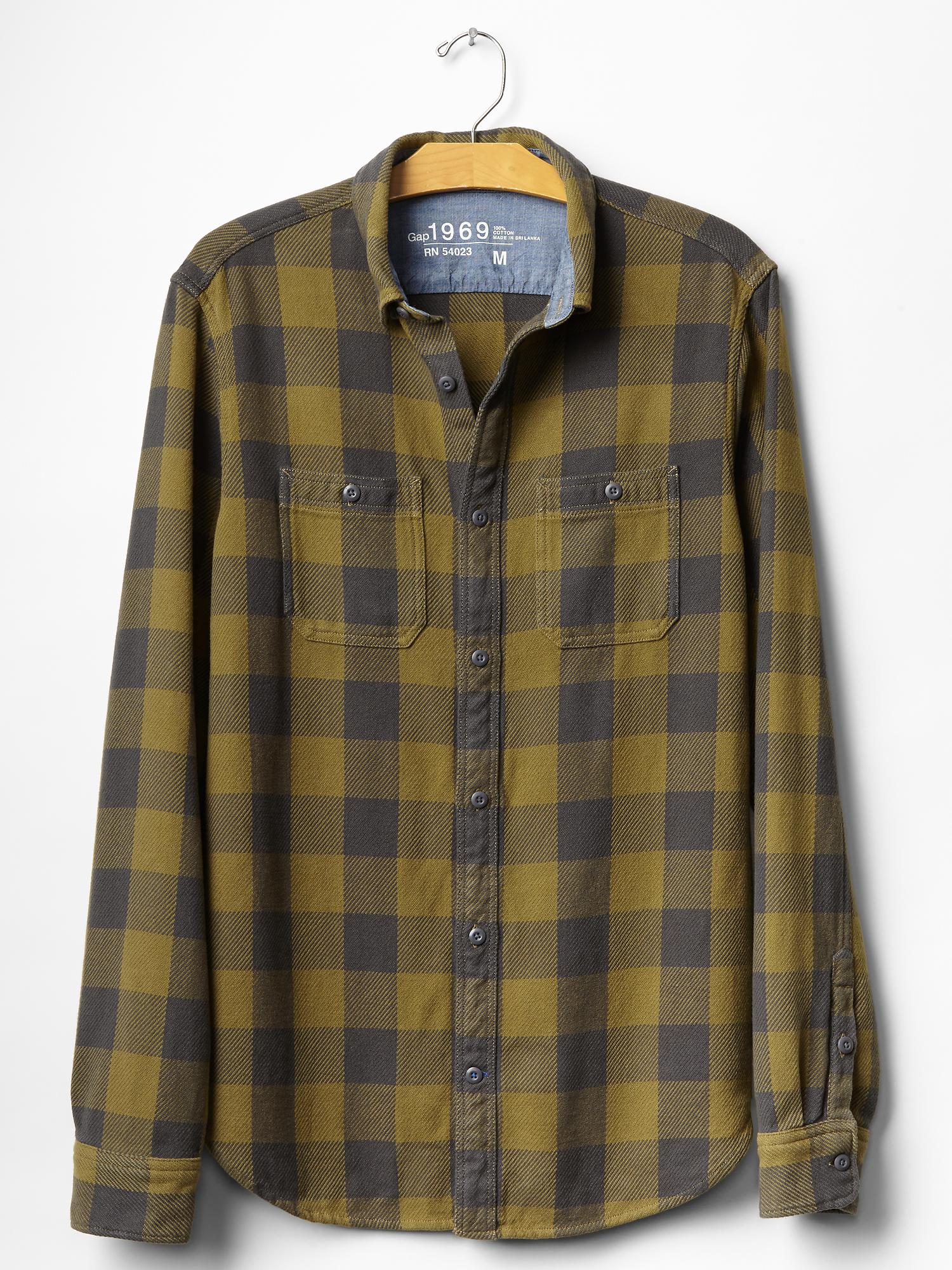 1969 heavyweight buffalo plaid shirt | Gap