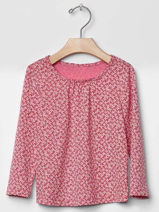 1 of 8 showing, with the color hot pink of product Ruffle tee