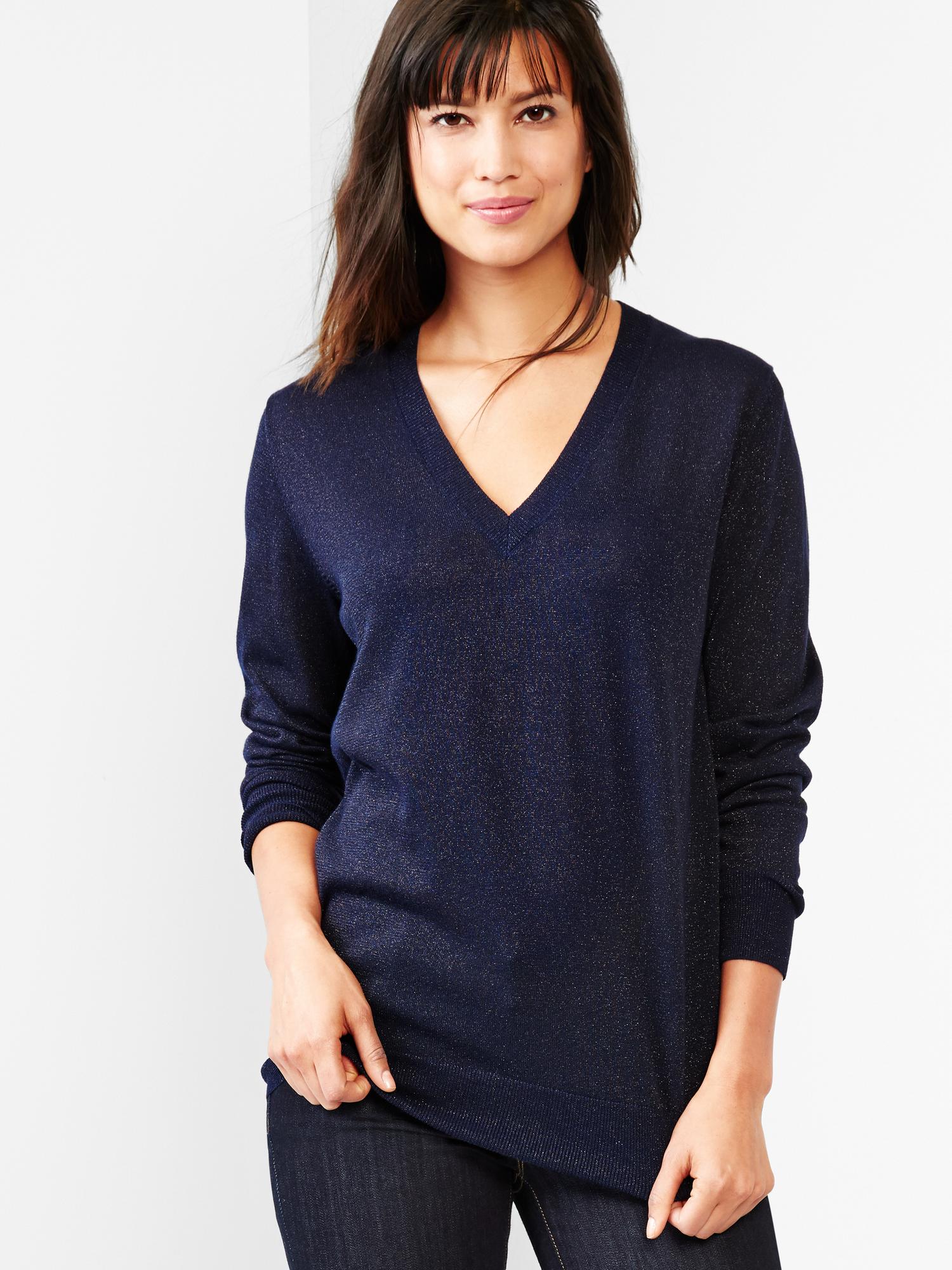 Gap v neck deals sweater women's