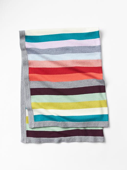 1 of 8 showing, with the color multi of product Holiday stripe blanket