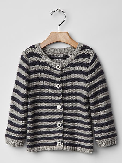 1 of 8 showing, with the color French navy of product Stripe cardigan