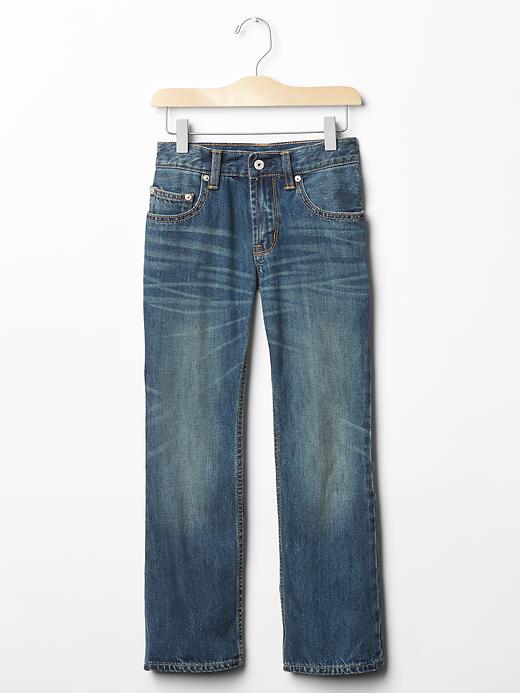 1 of 8 showing, with the color denim of product Kids Boot Jeans