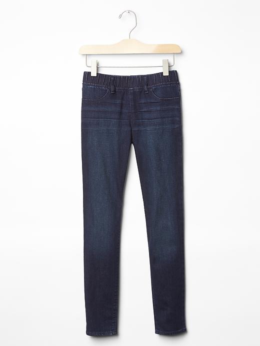 1 of 8 showing, with the color denim of product Kids Jeggings with Fantastiflex