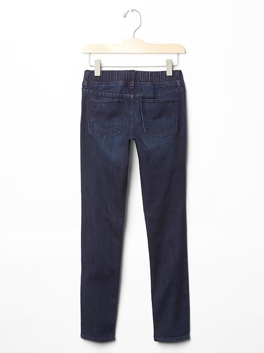 2 of 8 showing, with the color denim of product Kids Jeggings with Fantastiflex