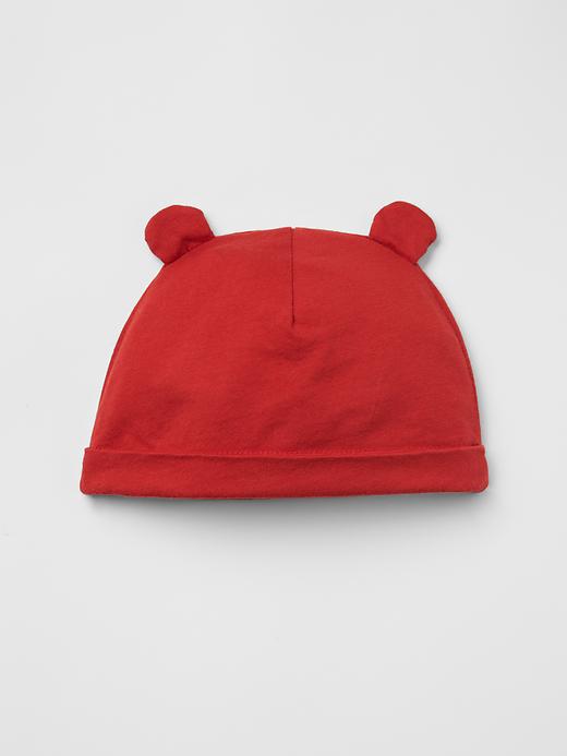 1 of 8 showing, with the color red of product Bear beanie