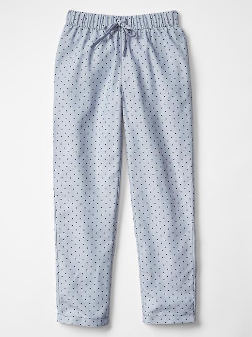 1 of 8 showing, with the color grey matter of product Polka dot PJ bottoms
