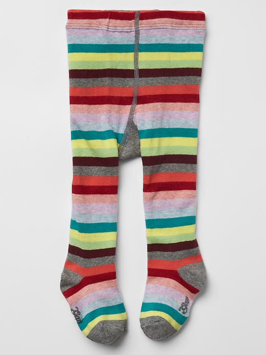 1 of 8 showing, with the color multi stripe of product Holiday stripe tights