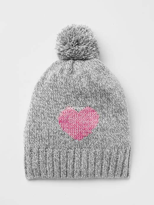 View large product image 1 of 1. Heart beanie