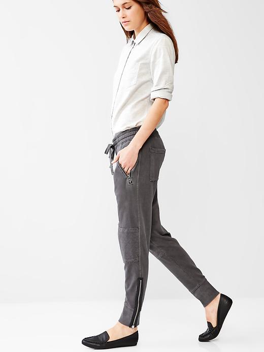 1 of 8 showing, with the color pavement of product Moto jogger pants