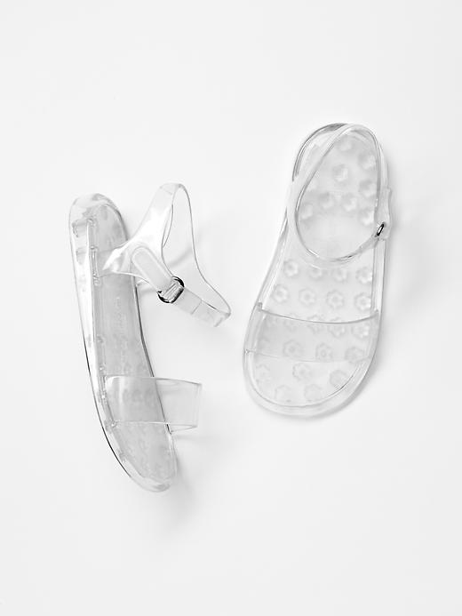 1 of 8 showing, with the color clear of product Jelly sandals