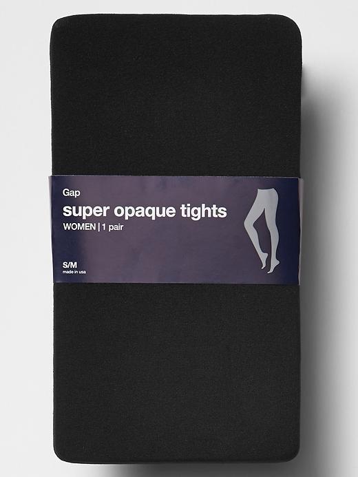 1 of 8 showing, with the color true black of product Super opaque tights