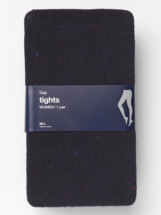 1 of 8 showing, with the color navy heather of product Speckled sweater tights