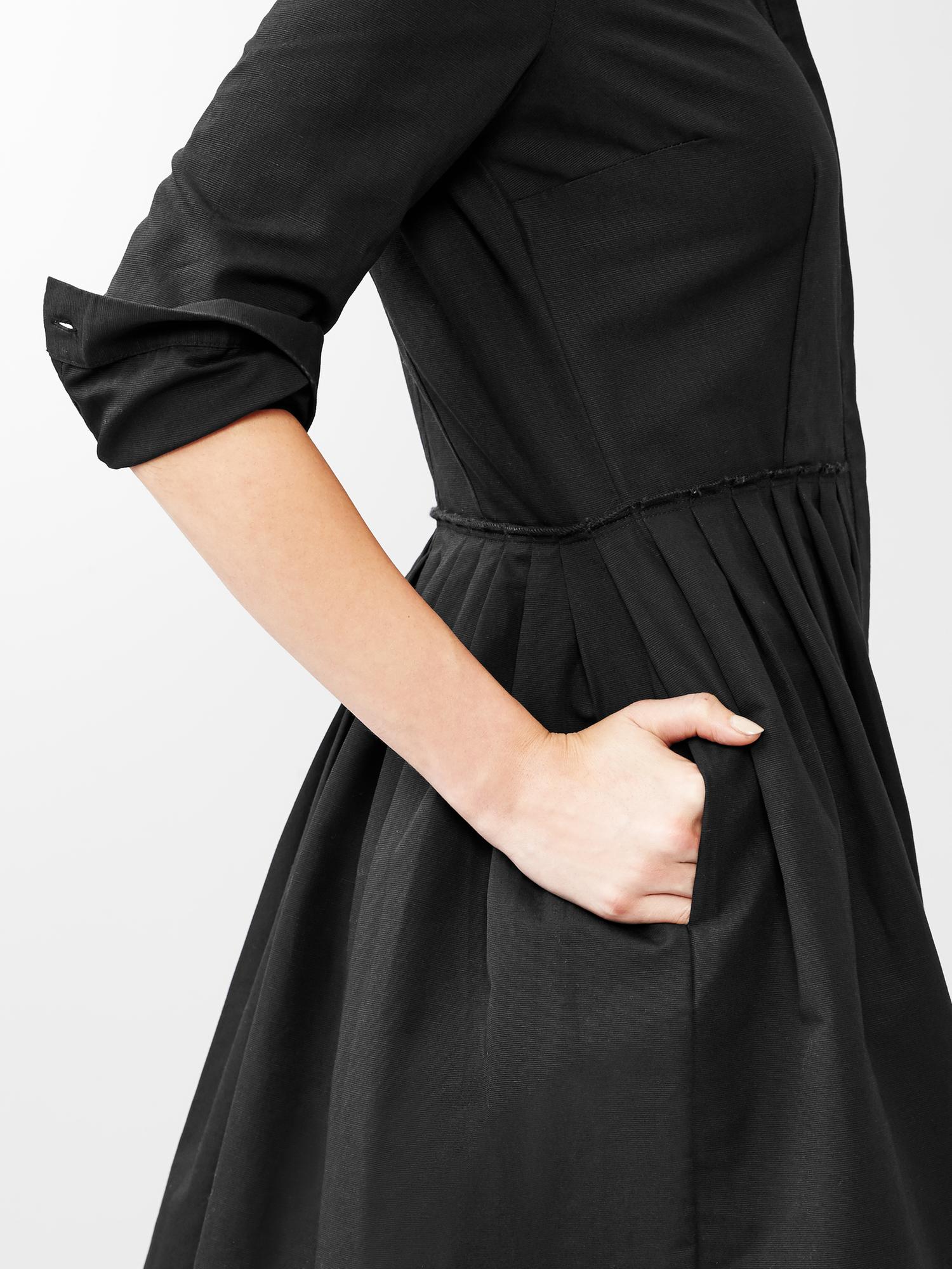 English Print Pleat Shirtdress