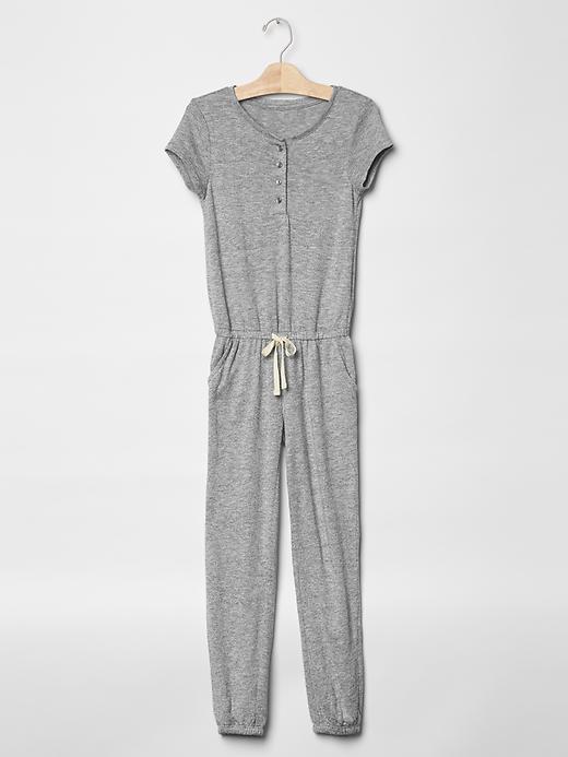 1 of 8 showing, with the color heather grey of product Marled romper