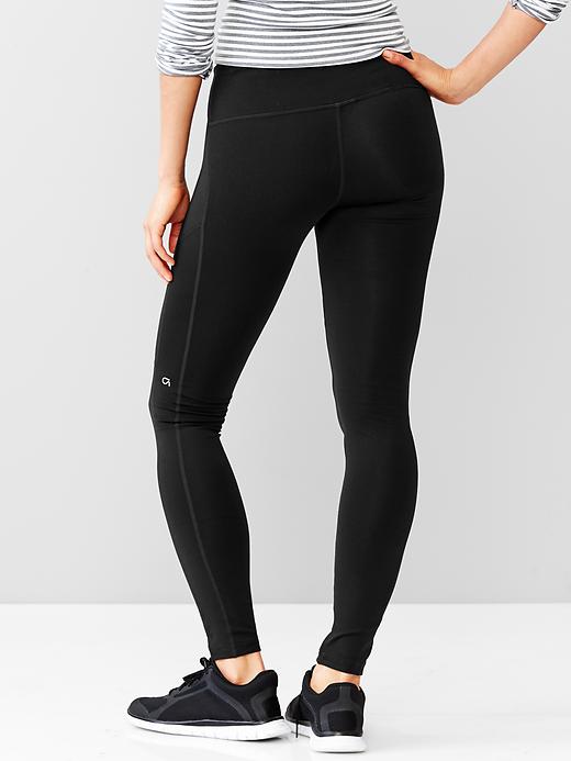 Image number 2 showing, GapFit gFast textured mesh-panel leggings