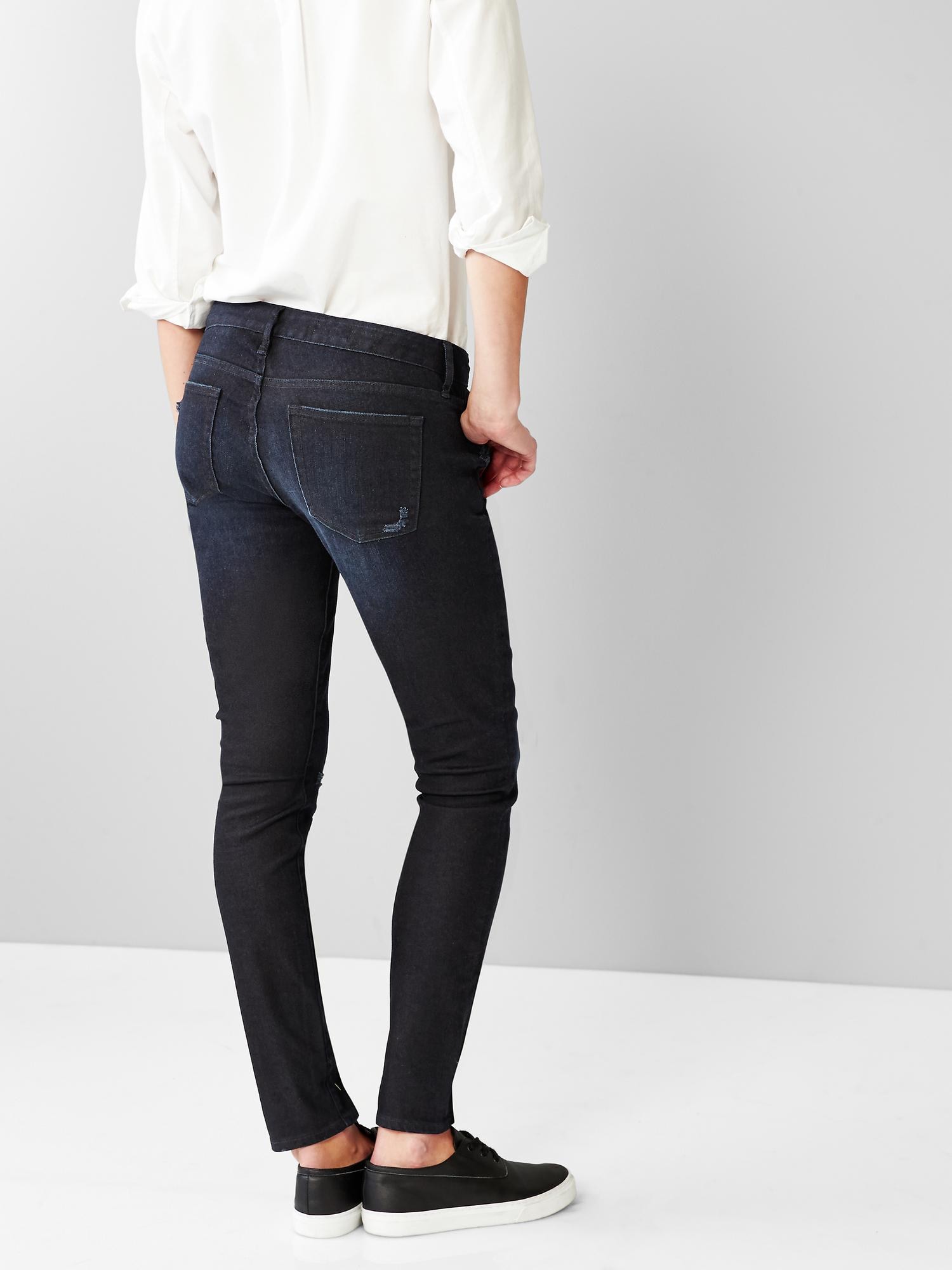 1969 destroyed always skinny jeans Gap