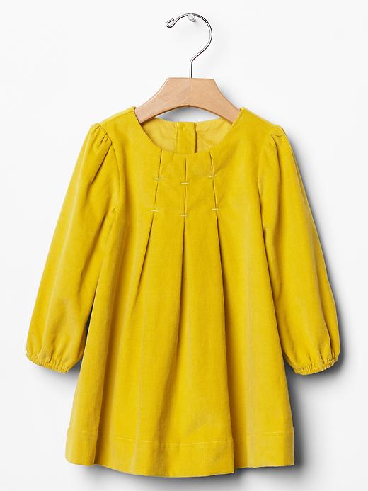 1 of 8 showing, with the color gold digger of product Pleated cord dress