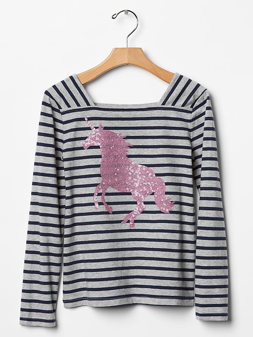 Tee w/Sparkle on Collar main image 1