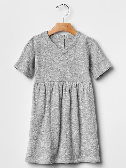 1 of 8 showing, with the color heather grey of product Dolman T-shirt dress