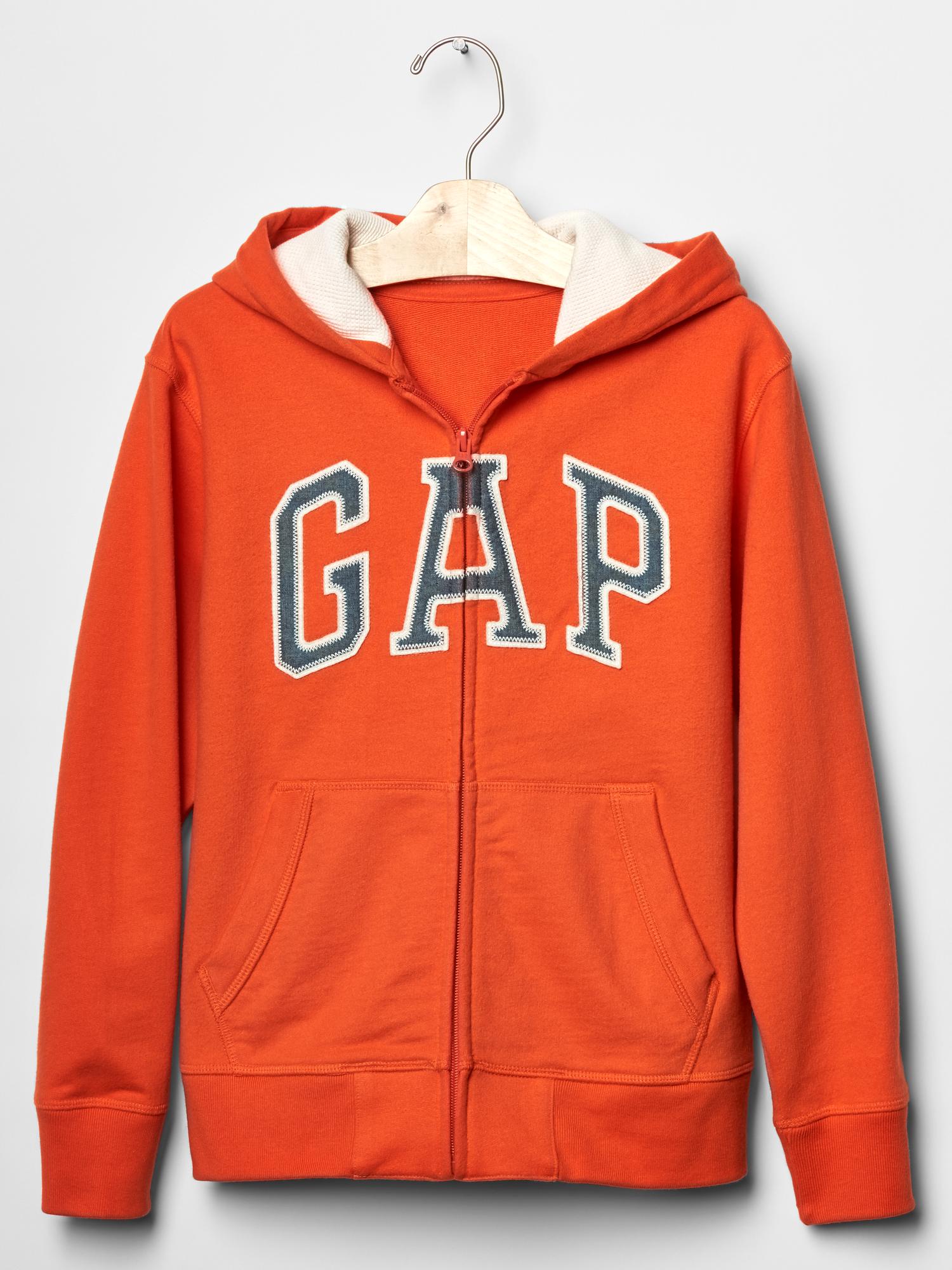 Adult gap arch mock zipup hoodie sale