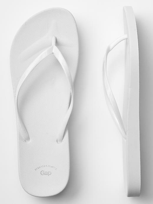 1 of 8 showing, with the color optic white of product Flip flops