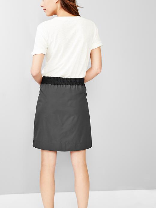 2 of 8 showing, with the color washed black of product Pull-on colorblock skirt