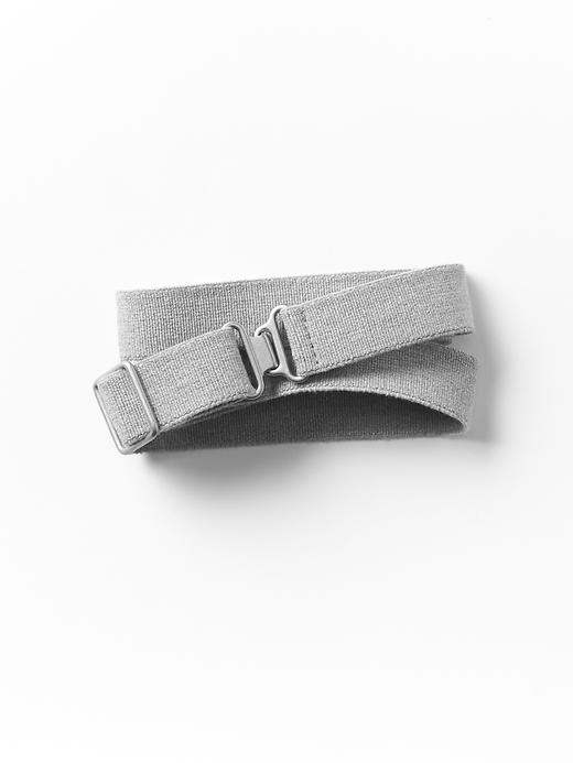 1 of 8 showing, with the color heather grey of product Elastic clasp belt