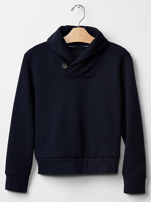 Image number 1 showing, Shawl neck sweatshirt