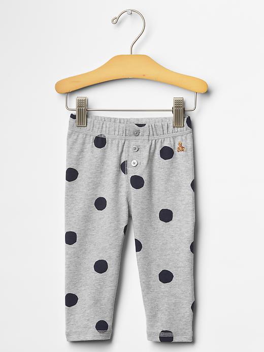 1 of 8 showing, with the color gray of product Button leggings