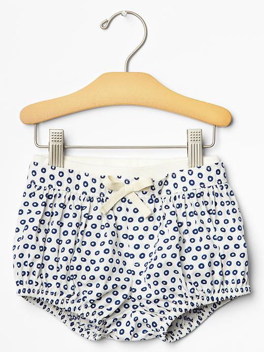 1 of 8 showing, with the color ivory frost of product Pull-on printed bubble shorts