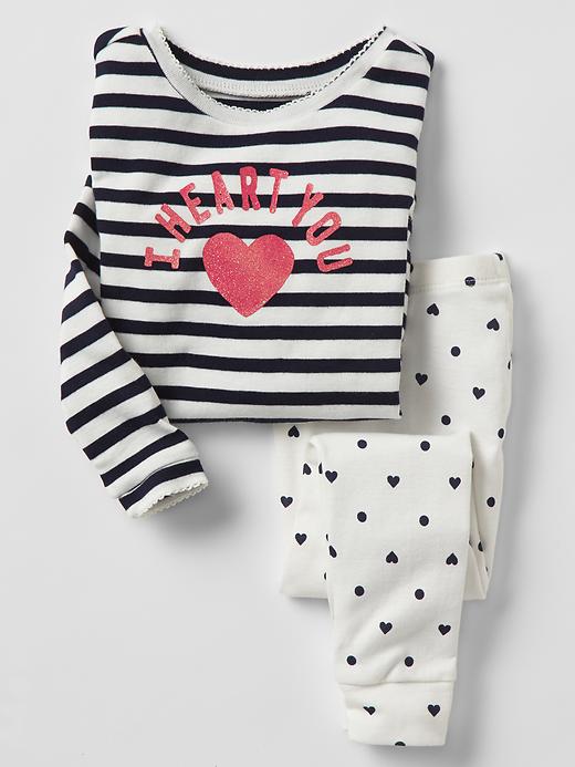 1 of 8 showing, with the color new off white of product I heart you sleep set