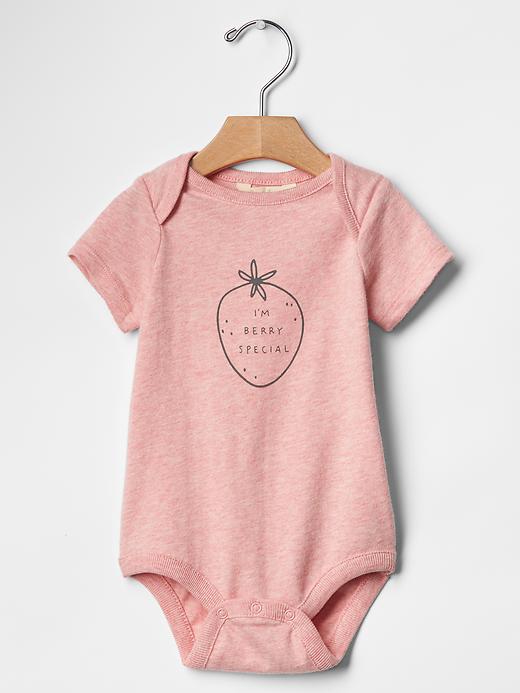 1 of 8 showing, with the color pink of product Organic plant bodysuit