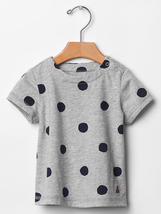 1 of 8 showing, with the color gray of product Dot tee