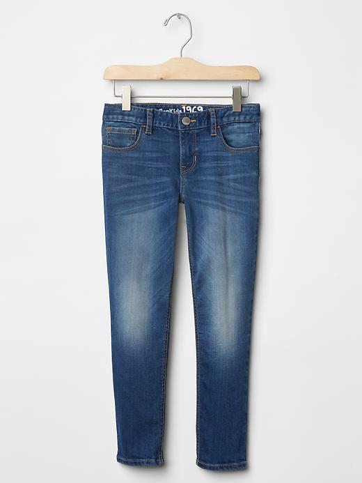 1 of 8 showing, with the color medium wash of product Kids Super Skinny Jeans with Fantastiflex