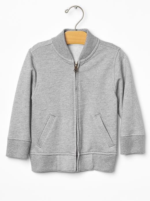 1 of 8 showing, with the color heather grey of product Bomber jacket
