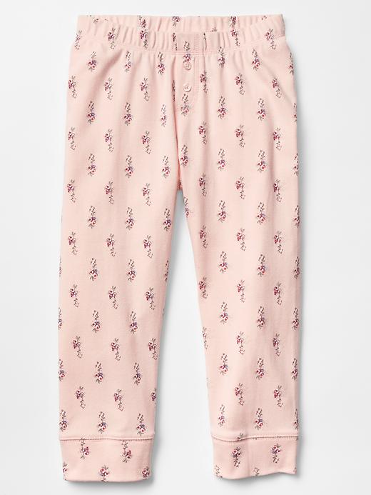1 of 8 showing, with the color milkshake pink of product Graphic PJ capris