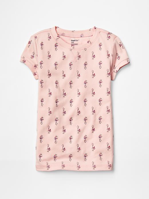 1 of 8 showing, with the color milkshake pink of product Graphic PJ tee