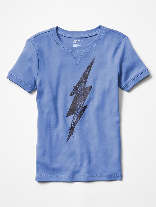 1 of 8 showing, with the color cabana blue of product Graphic PJ top