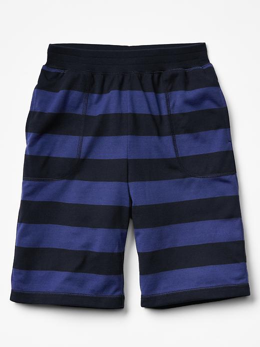 1 of 8 showing, with the color dutch blue of product Printed PJ shorts