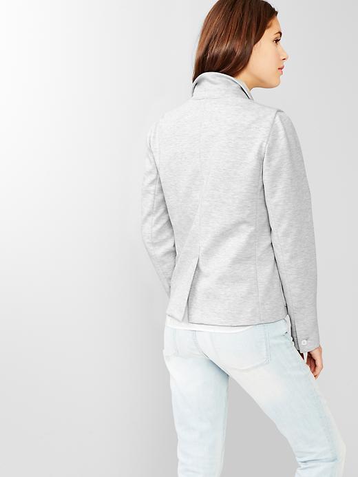 2 of 8 showing, with the color light grey heather of product Ponte blazer