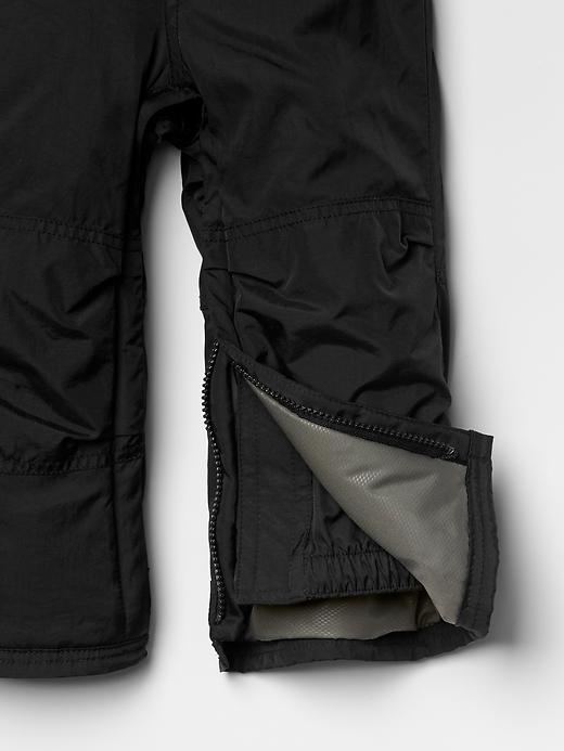 2 of 8 showing, with the color true black of product PrimaLoft® bib snow pants