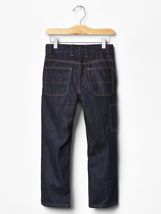 2 of 8 showing, with the color dark denim of product 1969 carpenter jeans