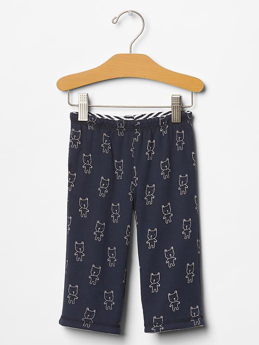 2 of 8 showing, with the color blue galaxy of product Favorite reversible printed pants