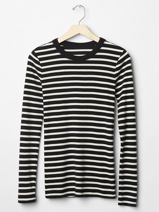 Image number 5 showing, Supersoft stripe crew tee