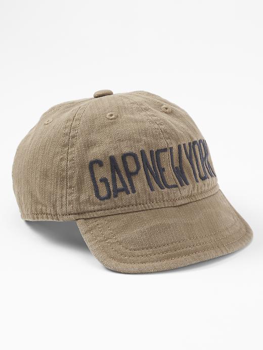 1 of 8 showing, with the color acorn of product Logo herringbone baseball hat