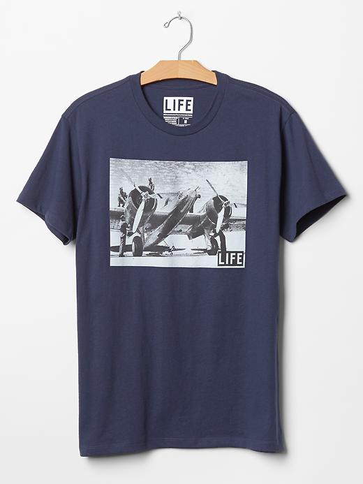 2 of 8 showing, with the color blue of product Life® airplane t-shirt