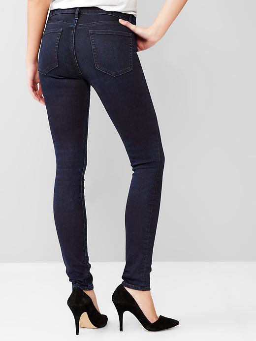 2 of 8 showing, with the color over dark wash of product 1969 resolution true skinny jeans