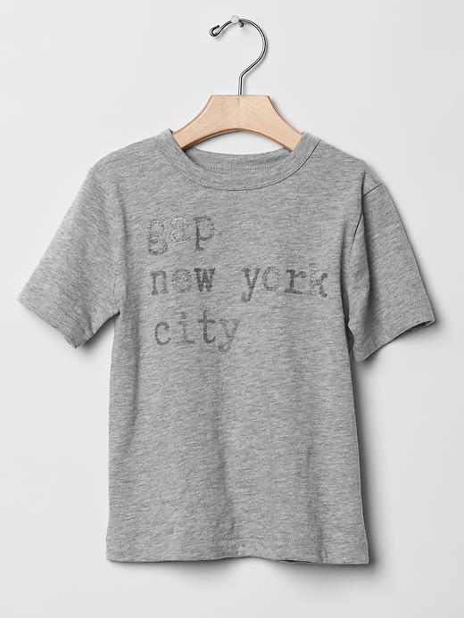 1 of 8 showing, with the color grey heather of product Logo graphic tee