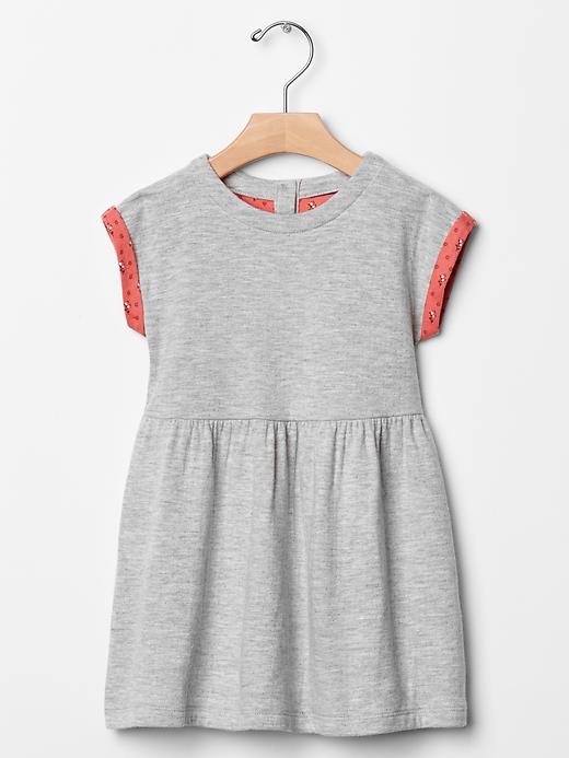View large product image 1 of 1. Double-knit jersey dress