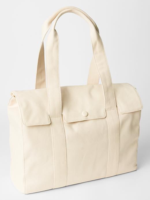 1 of 8 showing, with the color natural of product Canvas satchel